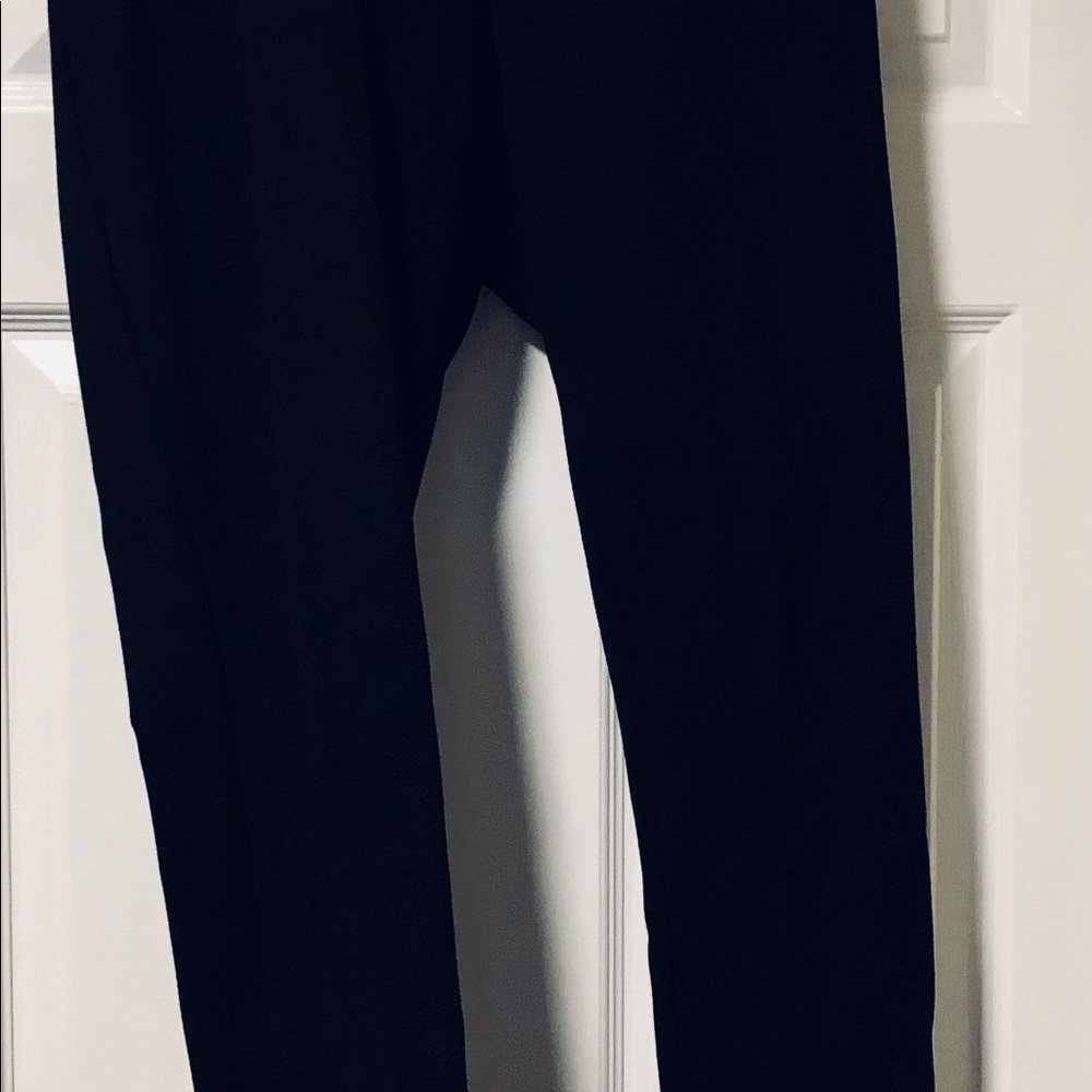 Chaps Black Pull On Knit Pants